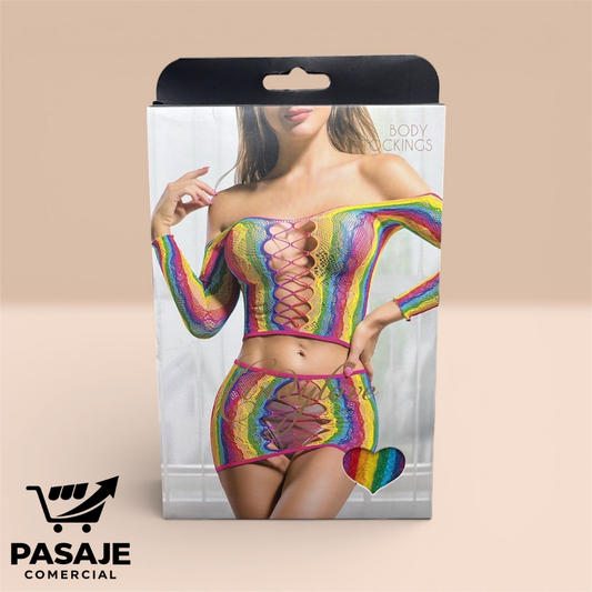 Malla Lenceria: Arcoiris Tentacion